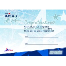 Skate UK Skate Stars Ice Dance Certificate - Platinum